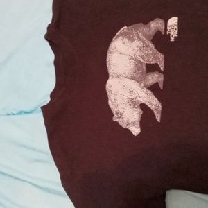 The North Face bear tee. Men's M. Black